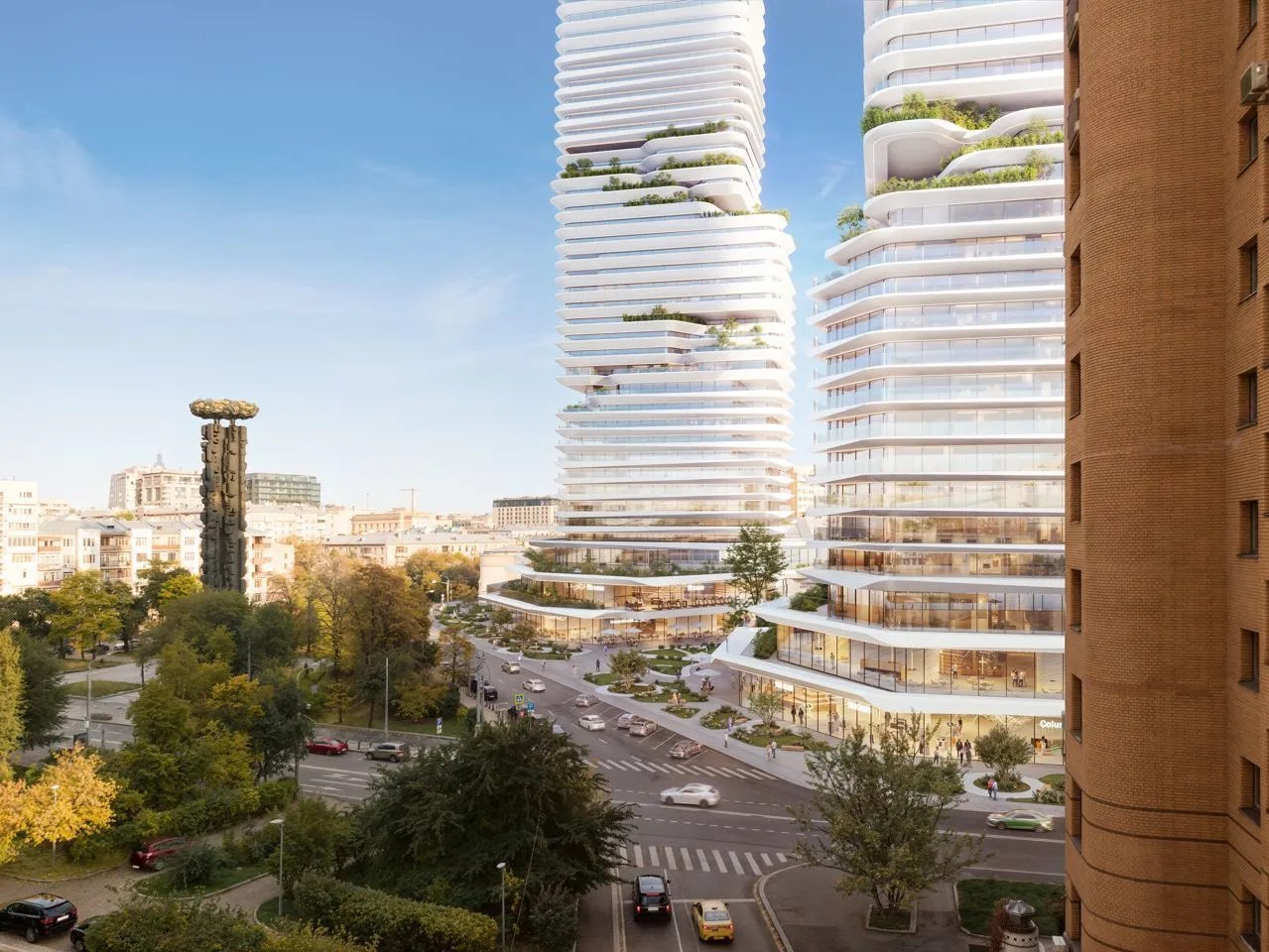 На месте «Тишинки» могут появиться белоснежные башни с террасами и садами