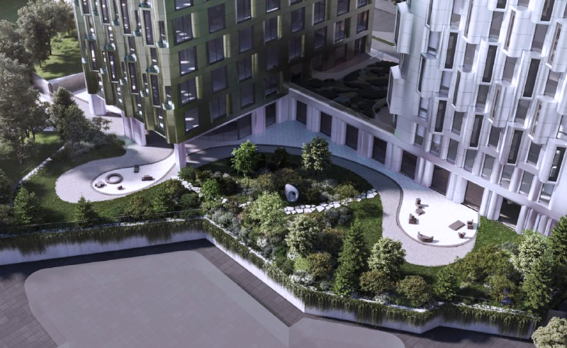 Благоустройство нового ЖК на Погодинской улице от Vesper