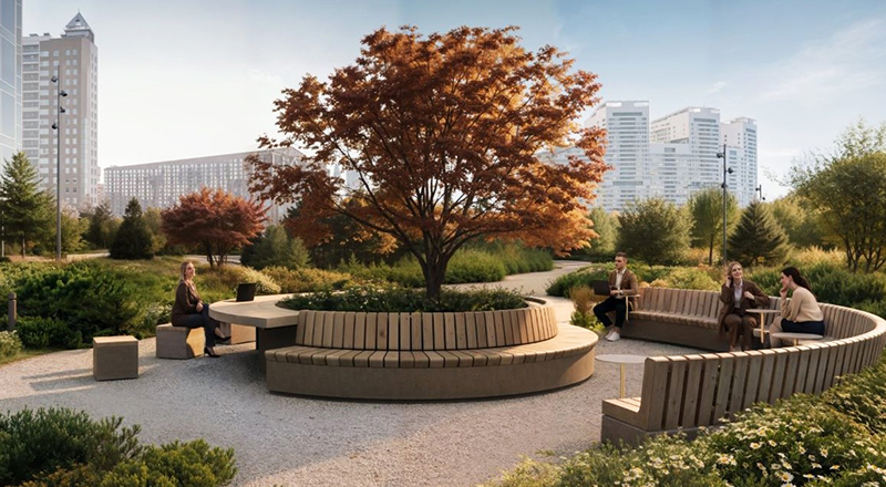 Комплекс под названием «МАСТЕРС». Благоустройство Комплекс под названием «МАСТЕРС». Благоустройство